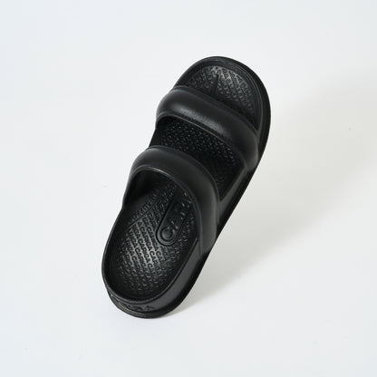 Double Strap Sandals <Black>