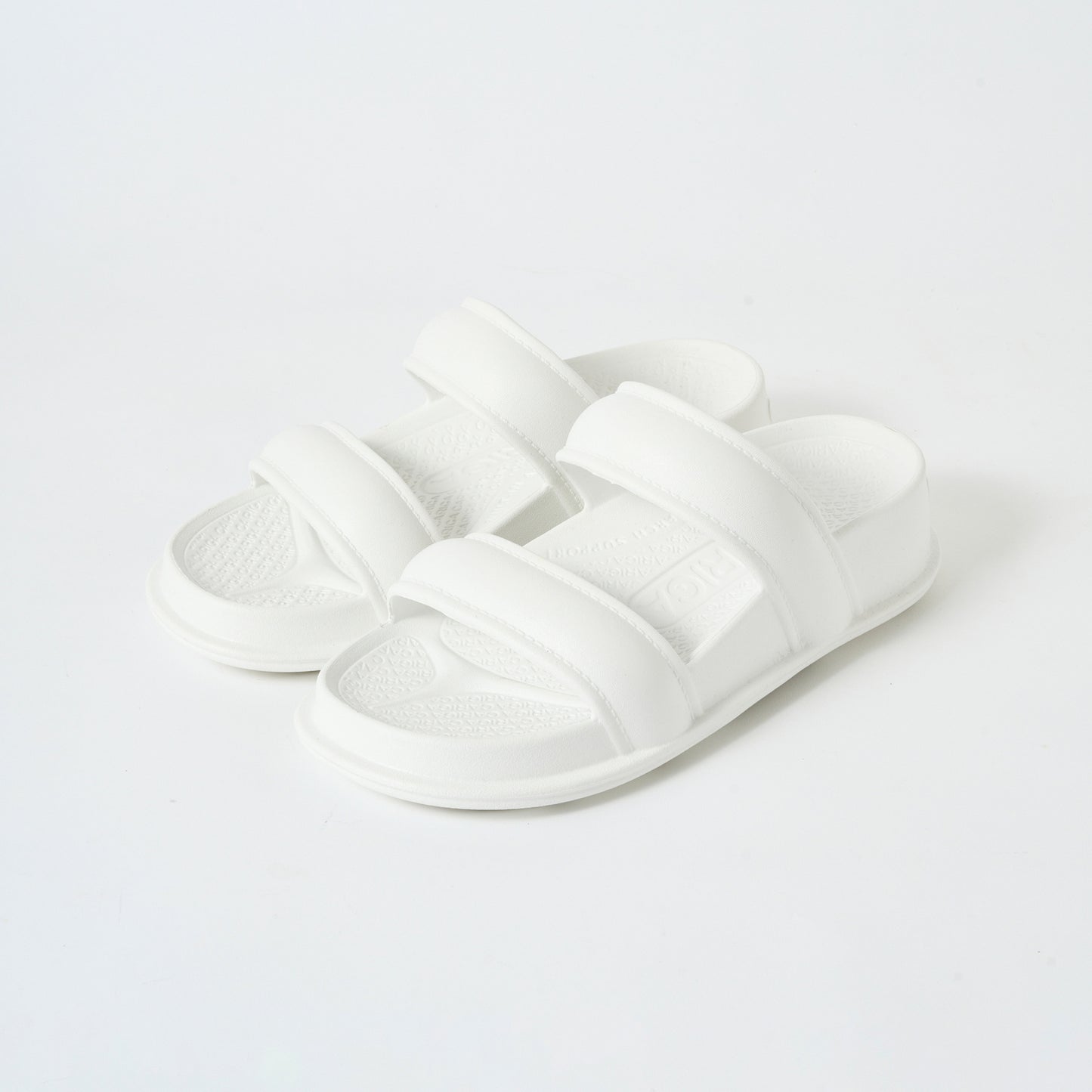 Double Strap Sandals <White>